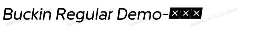 Buckin Regular Demo字体转换